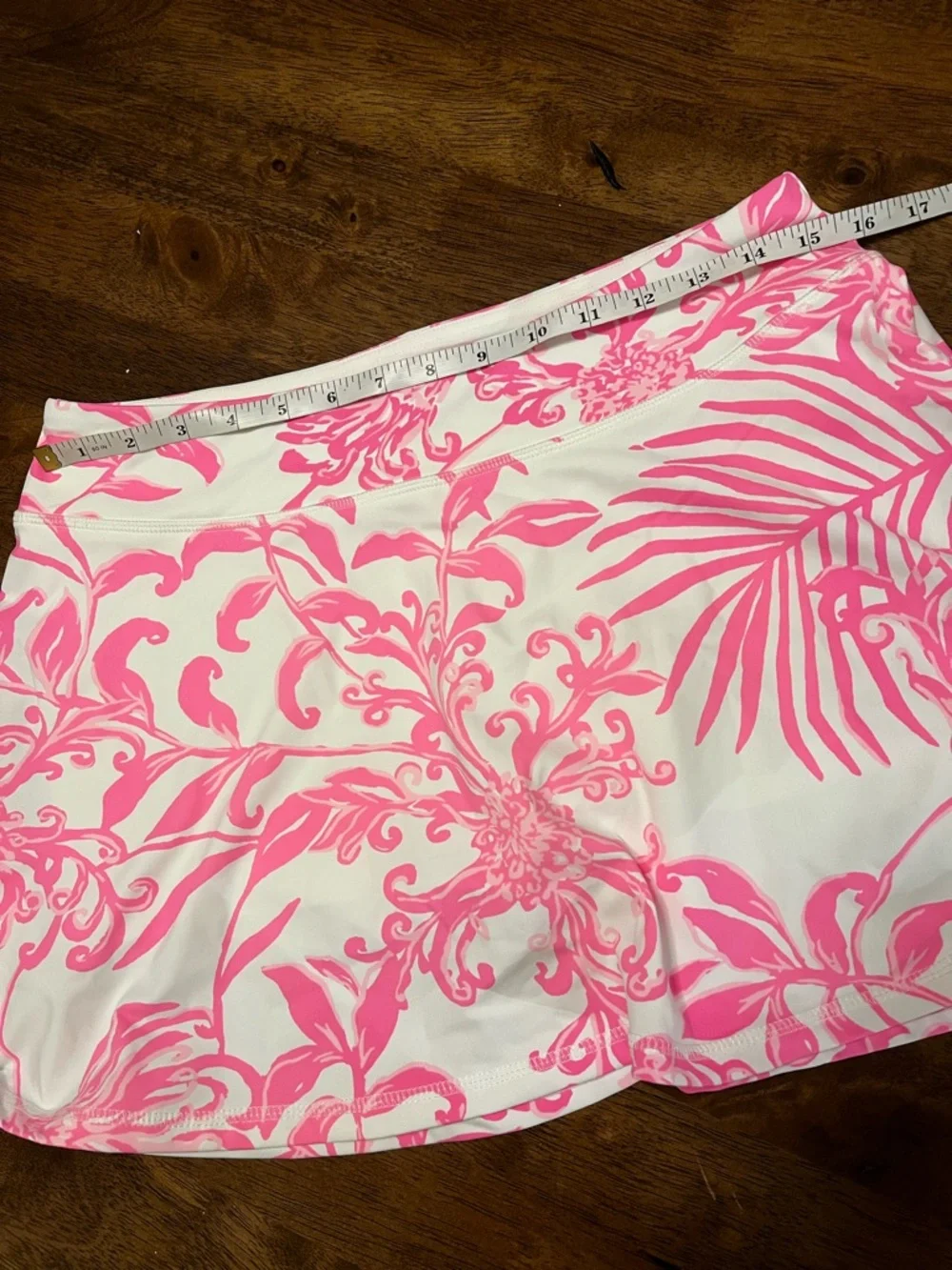 NWOT Lilly Pulitzer Luxletic Rousseau Pink GLISTEN IN THE SUN AILA Skort M - Picture 11 of 14